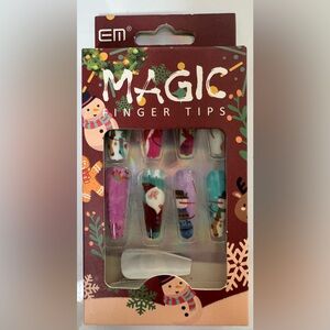 🛍️Any 5 items for $15 🛍️ vintage look Christmas nails snowman Santa 12pcs